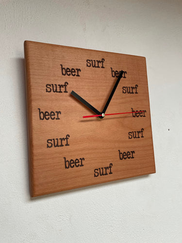 Horloge murale surf and beer