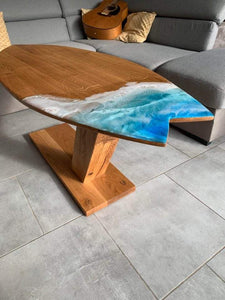 Table basse surf foil